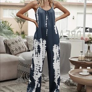 NEW Tie Dye Pocket Cami Jumpsuit